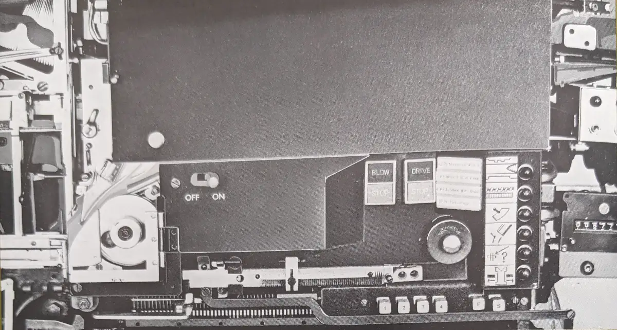 Operator's control panel