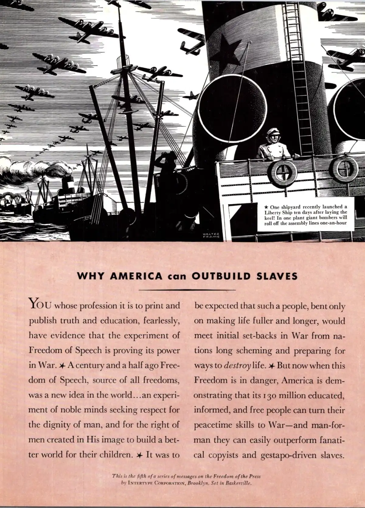 Intertype Freedom of the Press advertisement