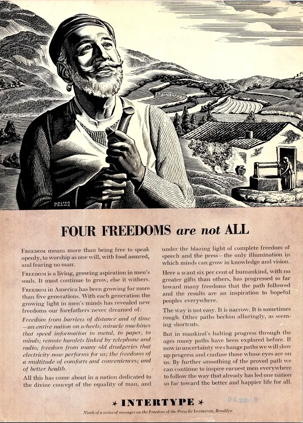 Intertype Freedom of the Press advertisement