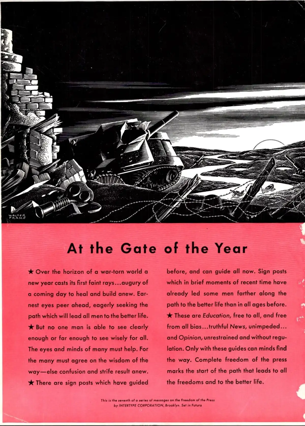 Intertype Freedom of the Press advertisement