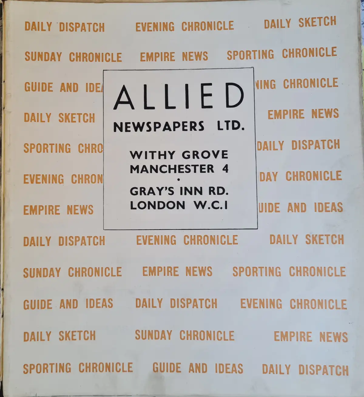 Allied Newspapers brochure