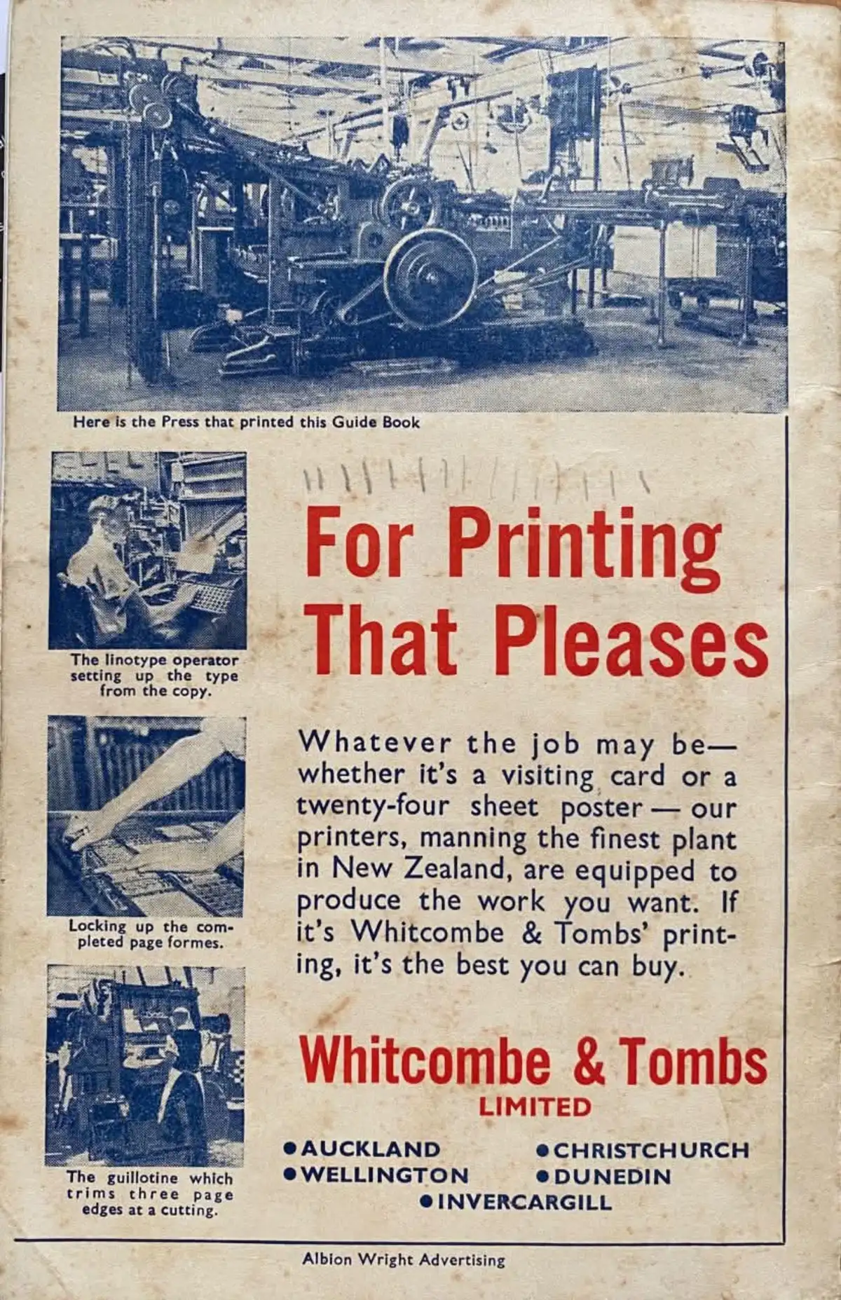 For Printing That Pleases 1930s Ad