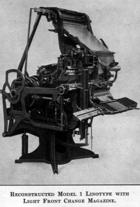 Reconstructed Linotype Model 