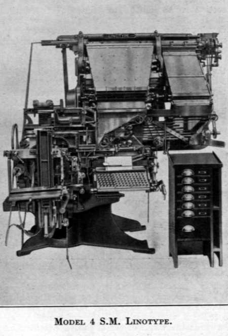 Linotype Model 4 with Side Magazines
